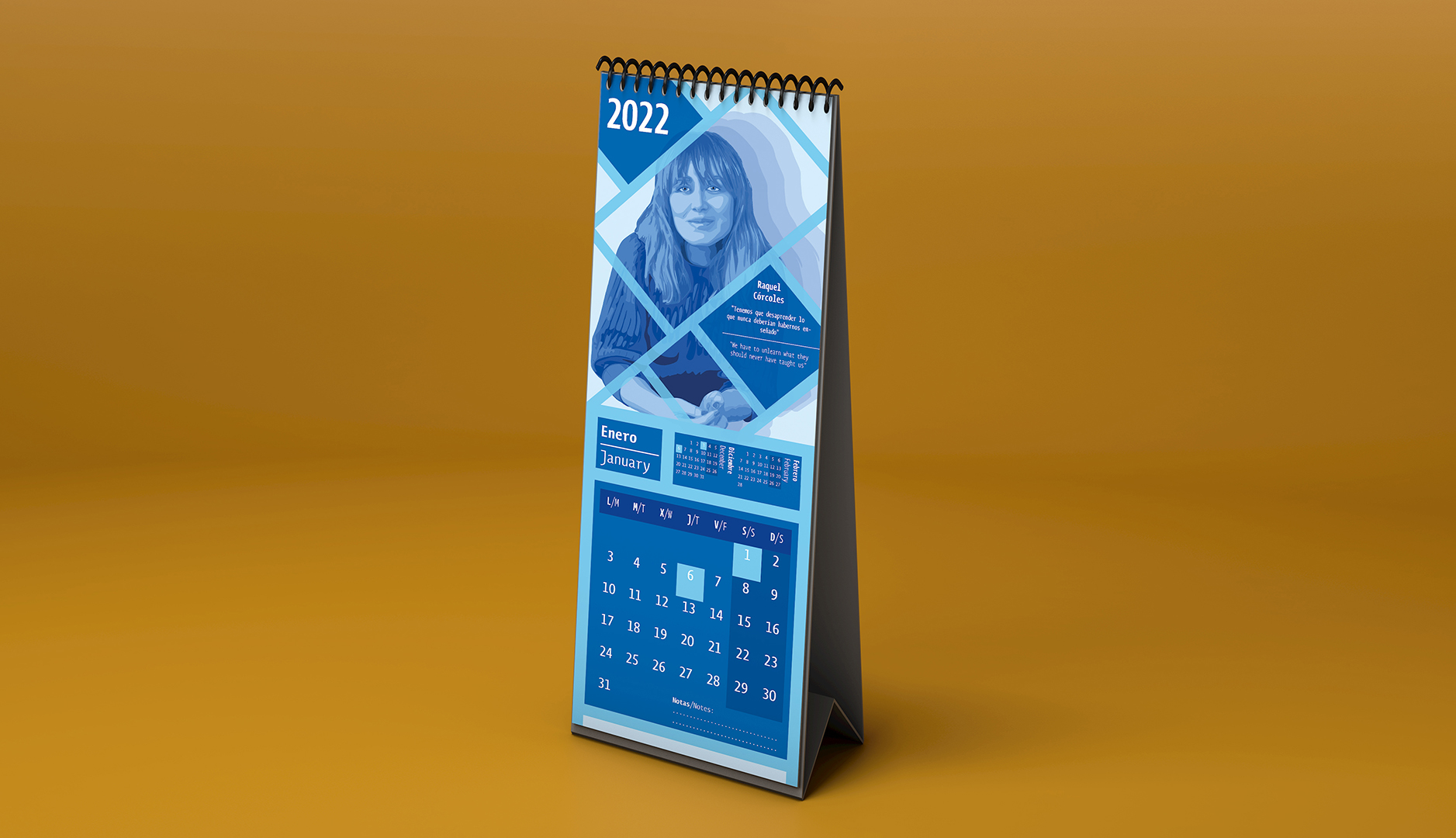 Página 2 del calendario de mujeres artistas