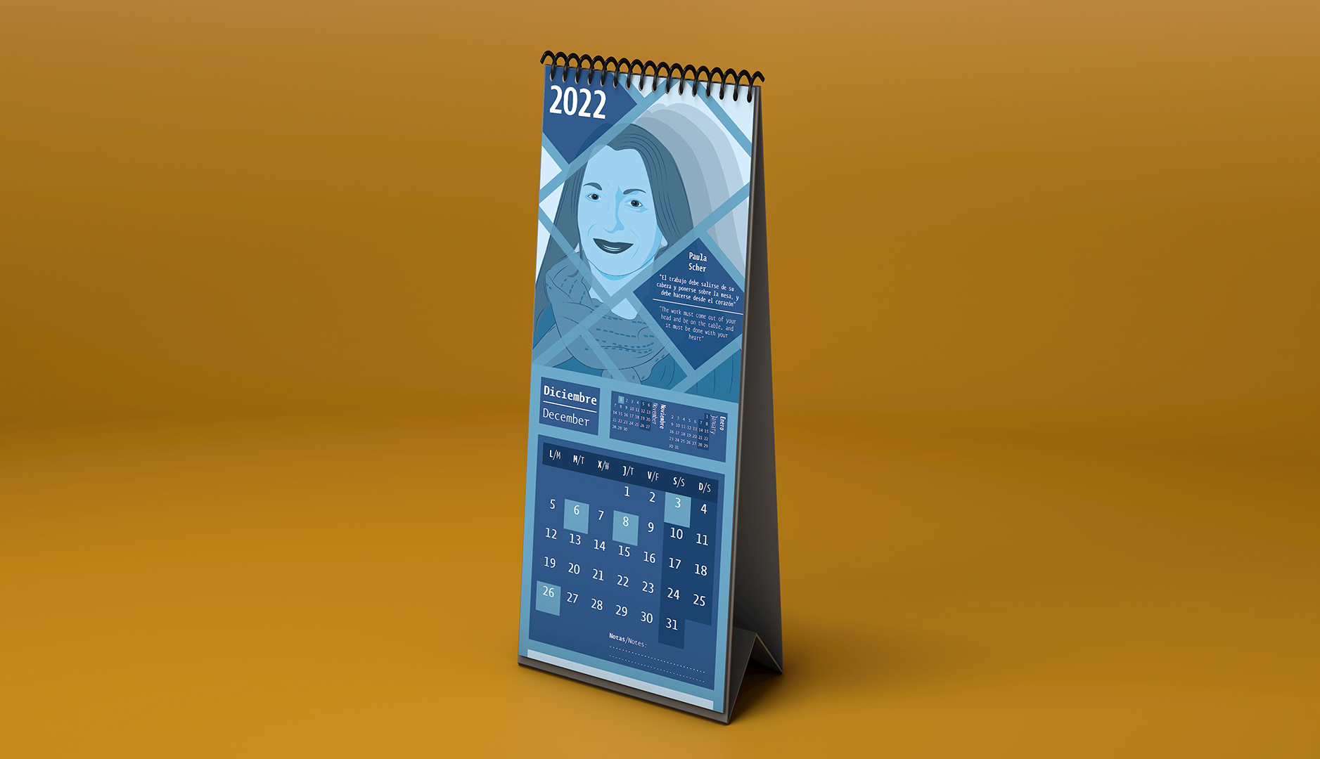 Página 13 del calendario de mujeres artistas