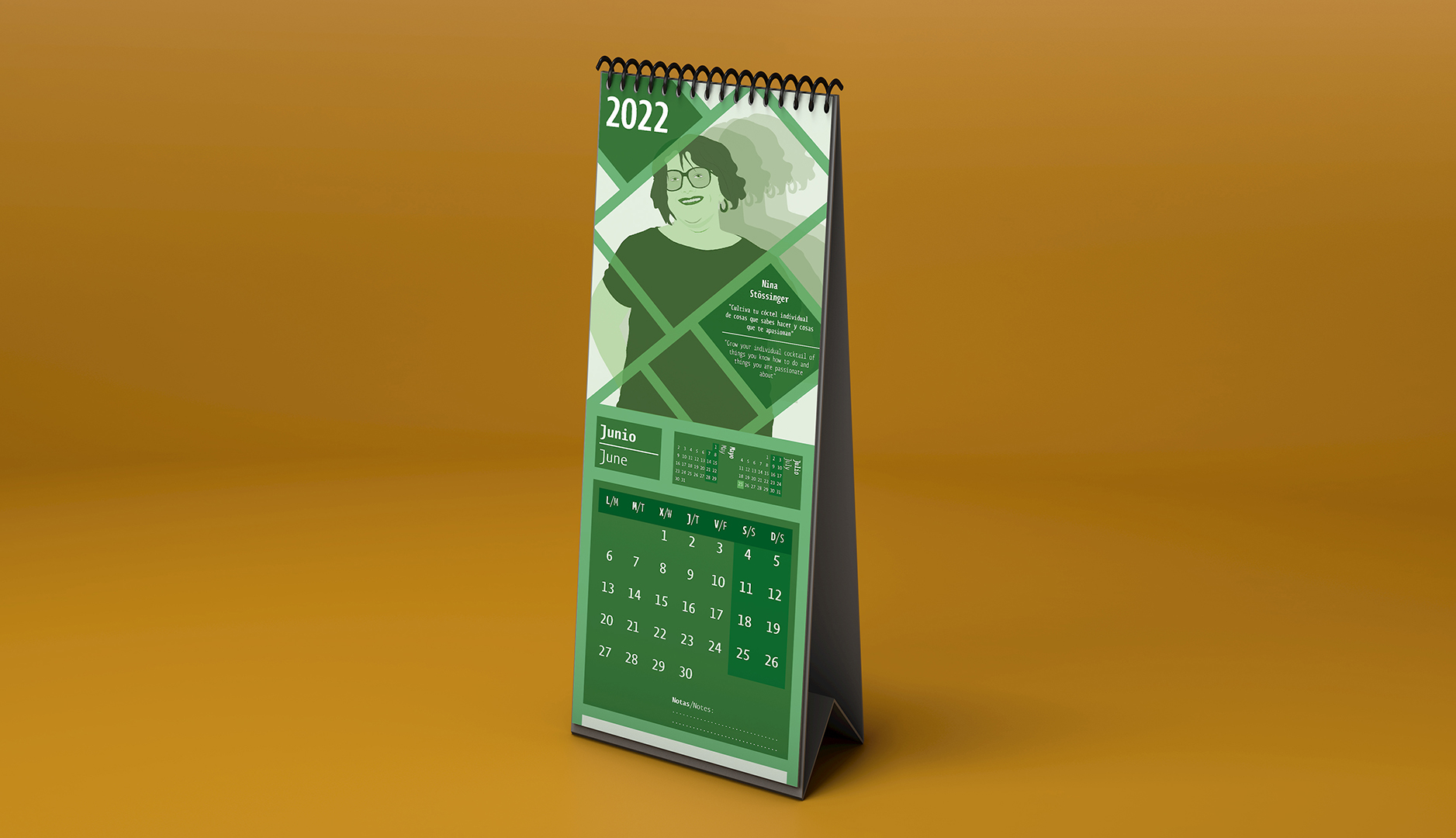 Página 7 del calendario de mujeres artistas