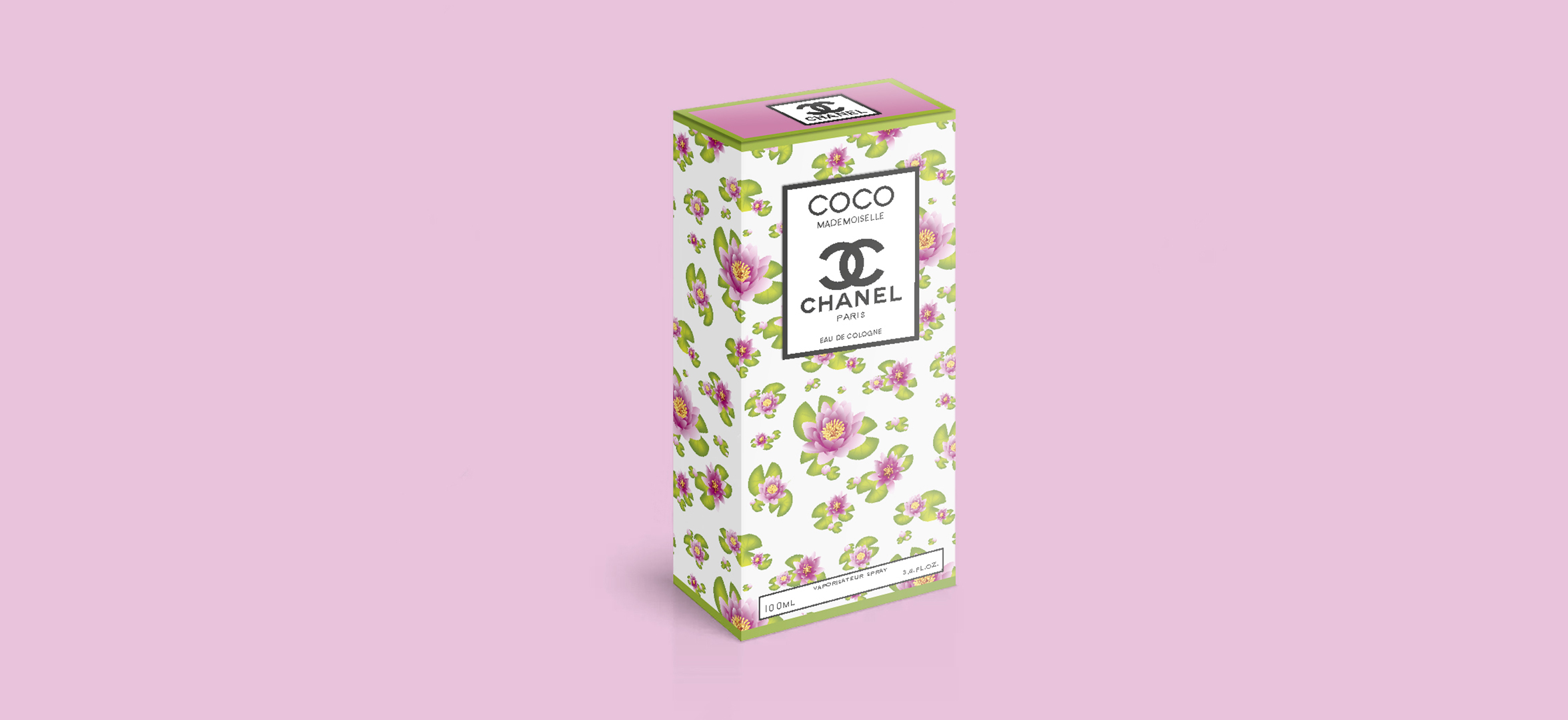 Mockup de la caja de perfume